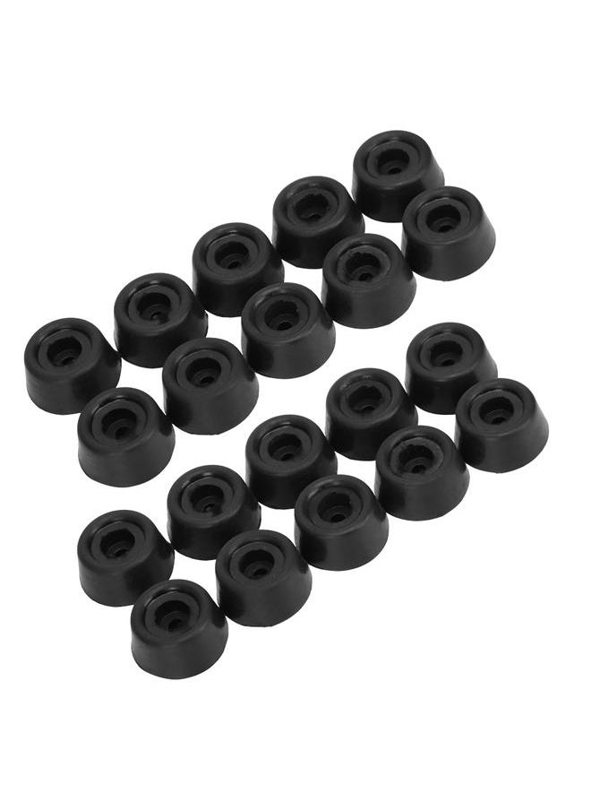 Thoraya 20PCS Durable Rubber Billiard Pool Cue Bottom Tail Protective Cover Case Snooker Stick Protector Accessories  - Image 2