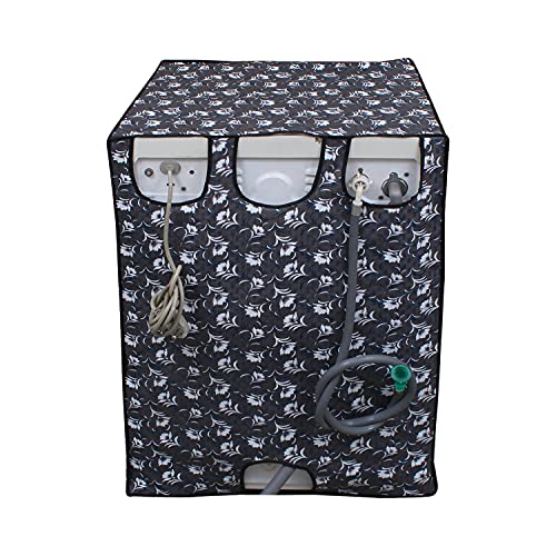 Lithara Waterproof Front Load Washing Machine Cover For 5 Kg, 5.2 Kg, 5.5 Kg (Design_05) - Image 4
