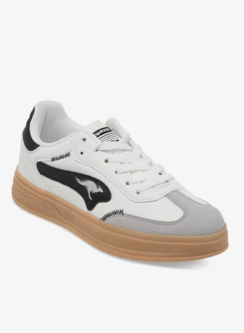 kangaROOS Women's Logo Detail Sneakers With Lace-Up Closure