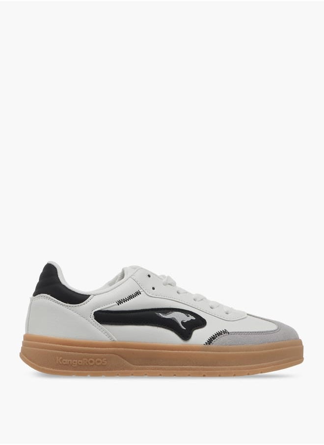 kangaROOS Women's Logo Detail Sneakers With Lace-Up Closure  - Image 3