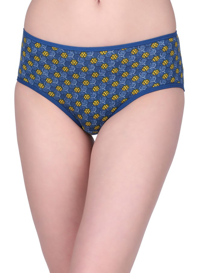 Red Rose Women Pack of 3 Floral Printed High-Rise Hipster Briefs - Image 2