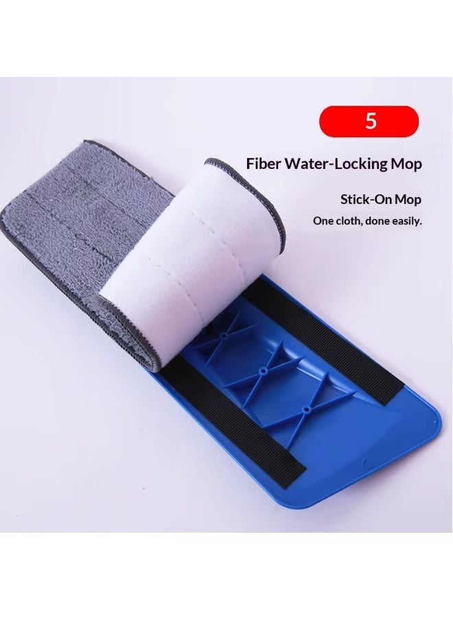40*12CM Manual Spray Mop with Stainless Steel Pole Microfiber Head for Floor Cleaning Wet/Dry Use 500ml Refillable Bottle Eco-friendly - Image 5