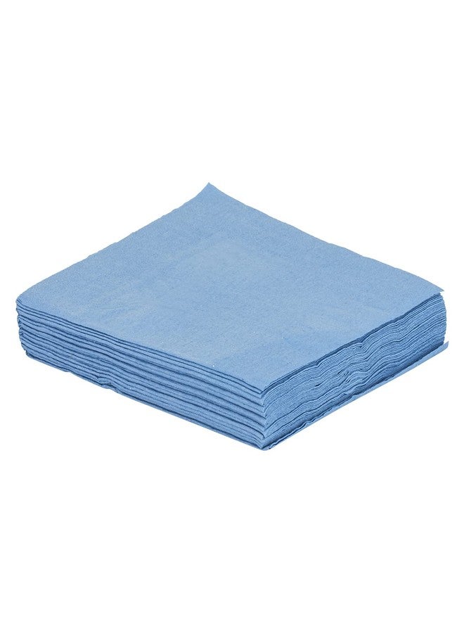 RXSHOPY Disposable Face and Body Towel for Travel, Trip, Train, Spa, Parlor, Massage, Makeup Removal, Beauty Care, Hair Care, Disposable Napkin (Blue, Small 18 X 2 4 Inch, Pack of 10) - Image 1