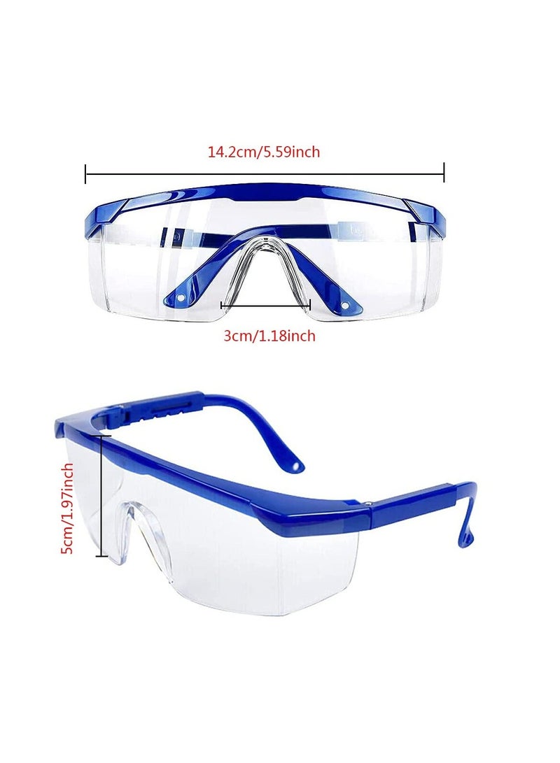 4 Pieces Safety Goggles Dandruff Adjustable Protective Glasses Anti Steam Work Clear Fog - Image 3
