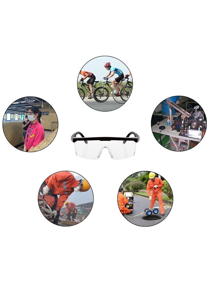 4 Pieces Safety Goggles Dandruff Adjustable Protective Glasses Anti Steam Work Clear Fog - Image 5