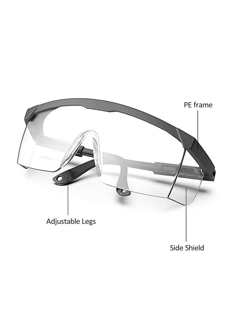 4 Pieces Safety Goggles Dandruff Adjustable Protective Glasses Anti Steam Work Clear Fog - Image 4