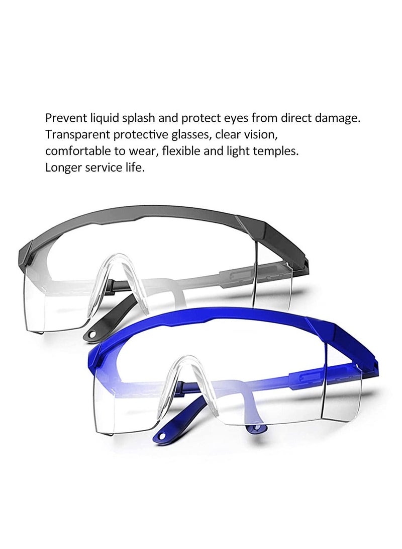 4 Pieces Safety Goggles Dandruff Adjustable Protective Glasses Anti Steam Work Clear Fog - Image 2