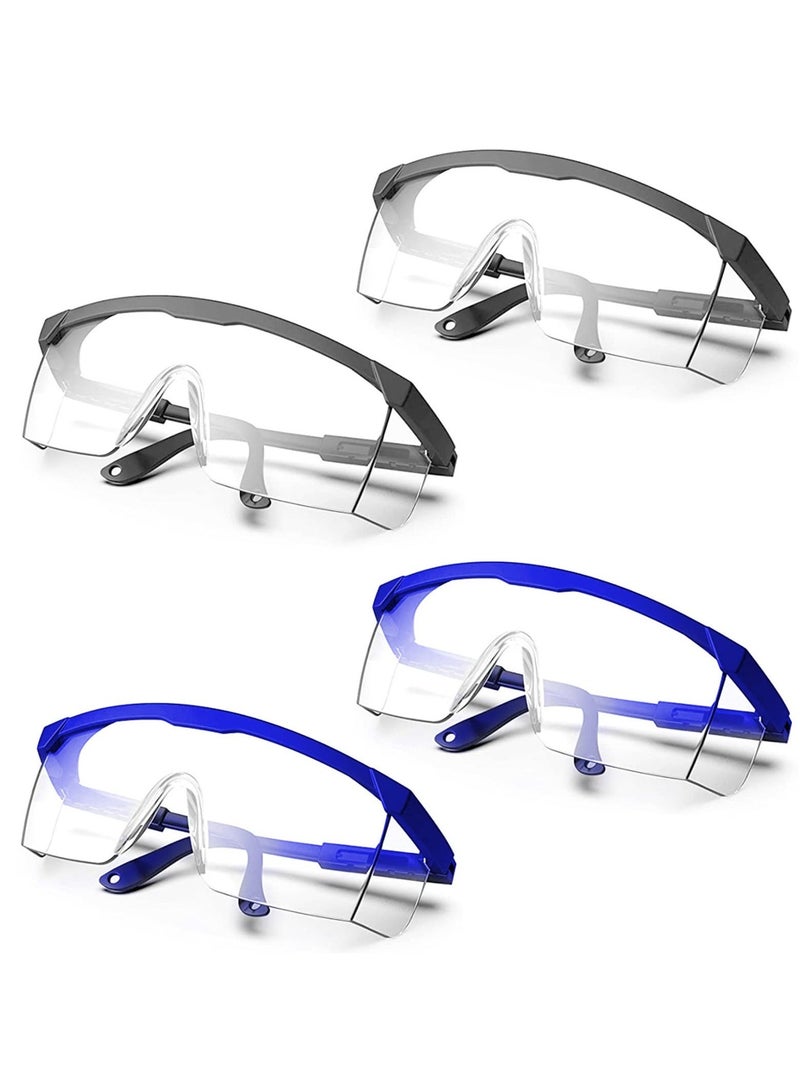 4 Pieces Safety Goggles Dandruff Adjustable Protective Glasses Anti Steam Work Clear Fog - Image 1