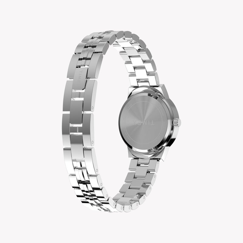 TIMEX Womens Silver Tone Case & Bracelet with Mother of Pearl Dial TW2Y38400 - Image 5