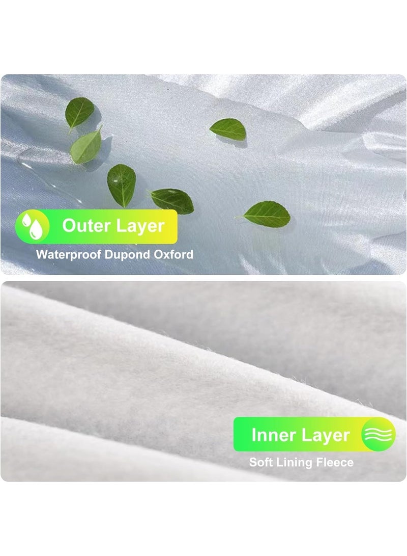 SUPER 5 Full Car Cover for SUV/Sedan/Hatchback, Car Cover with Reflective Strip Sunscreen Protection Dustproof UV Scratch-Resistant, Car Cover Sun Protection Waterproof All Weather for Automobiles, Full DuPont Oxford Upgraded - Image 5