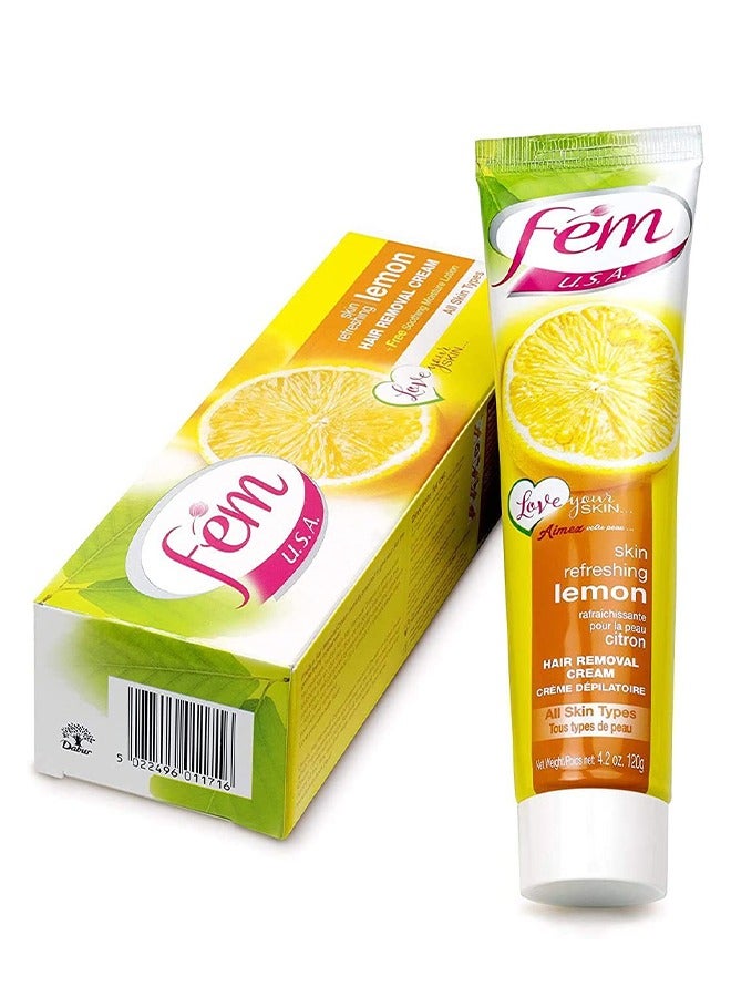 fem Pack Of 2 Hair Removal Cream With Refreshing Lemon - Image 2