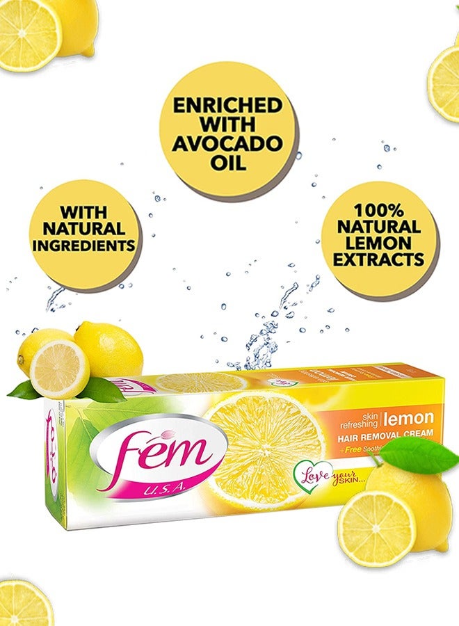 fem Pack Of 2 Hair Removal Cream With Refreshing Lemon - Image 4