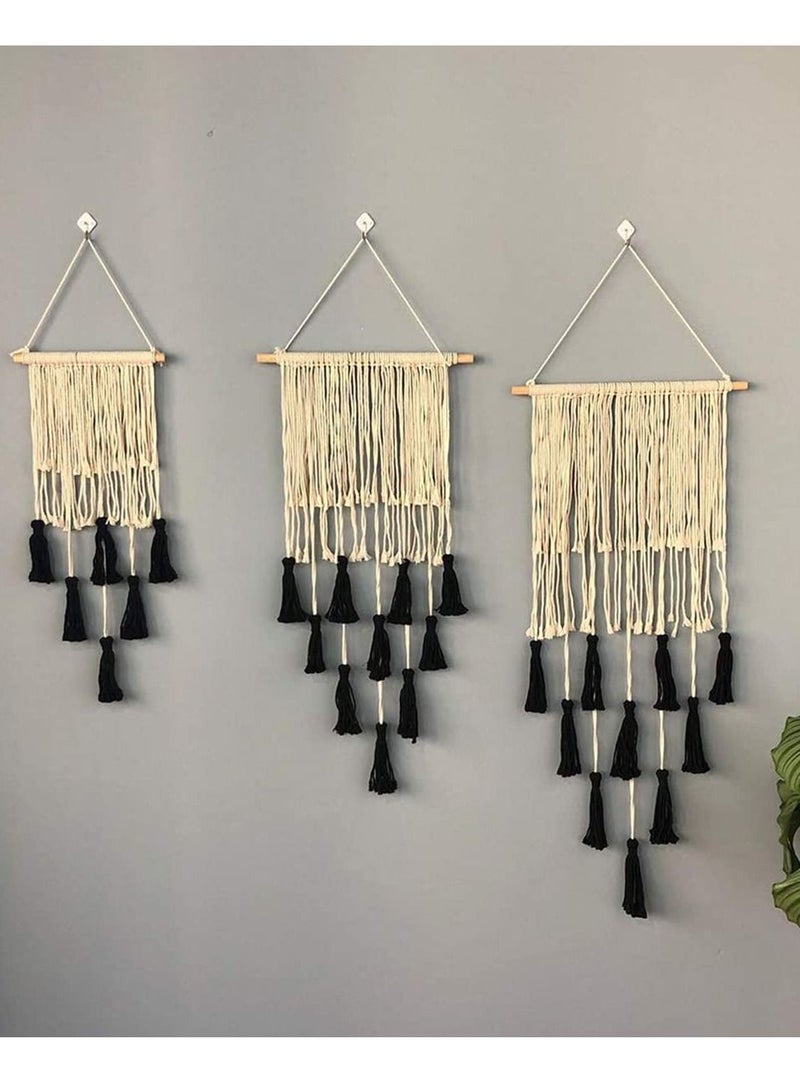 Y&D Black Macrame Cord 3mm x 10M, Colored Cotton Rope Craft Colorful Twine for Wall Hanging Plant Hangers Crafts Knitting Decorative Projects  - Image 5