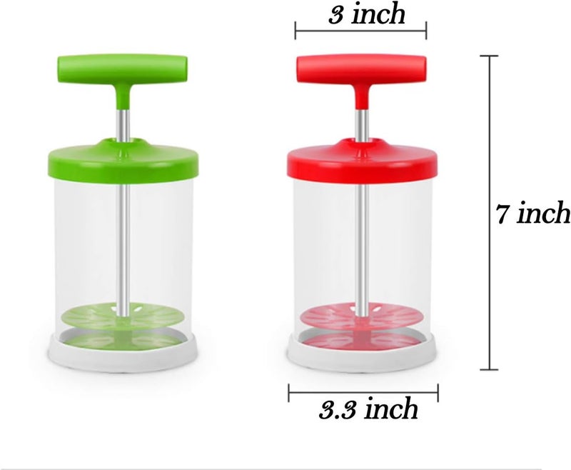 Miecux Manual Professional Whipping Cream Dispenser - Handheld DIY Whipped Cream Maker - 15-Ounce (450ml) Capacity, Green - Image 4