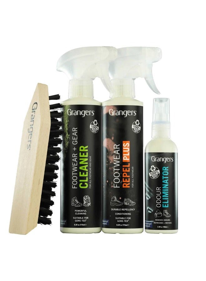 Grangers Footwear Care Kit | Complete Eco-responsible Cleaning and Waterproofing for all Outdoor Footwear - Image 3