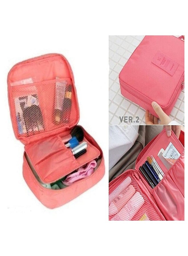 PAVITYAKSH Fabric Cosmetic Bag Travel Cosmetic Makeup Case Wash Organizer Storage Pouch - Image 4