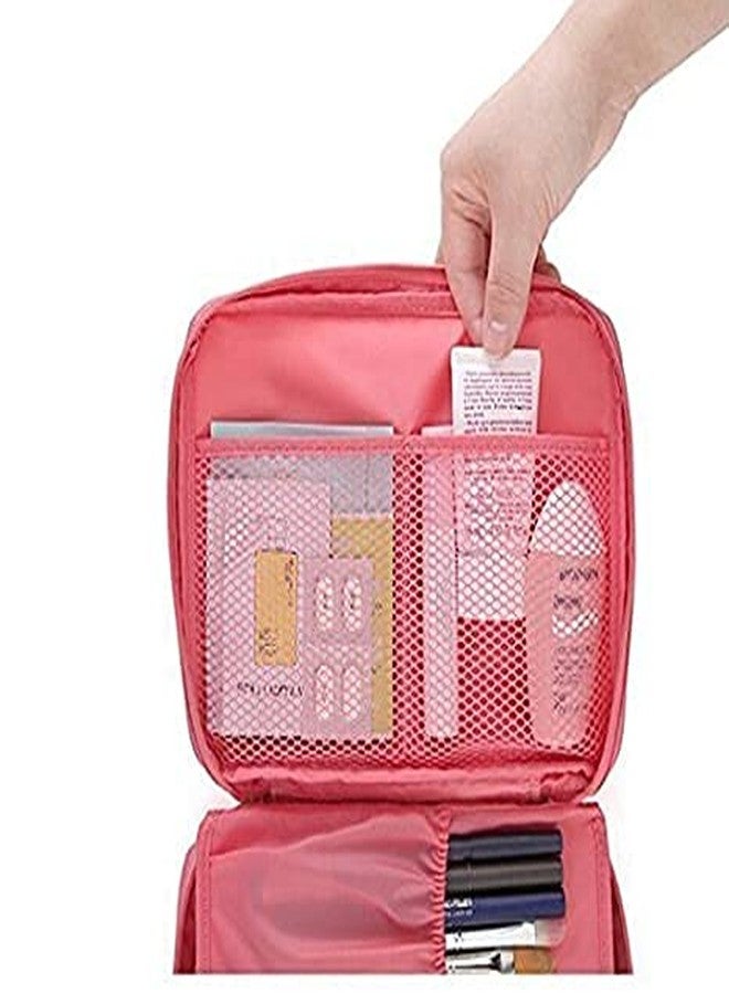 PAVITYAKSH Fabric Cosmetic Bag Travel Cosmetic Makeup Case Wash Organizer Storage Pouch - Image 3