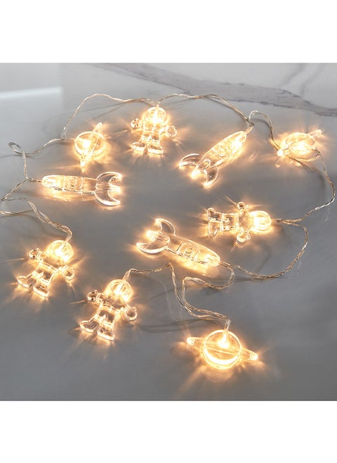 Infinity 10-LED 2AA Acrylic Space Element String Light 165 x 5 x 5 cm