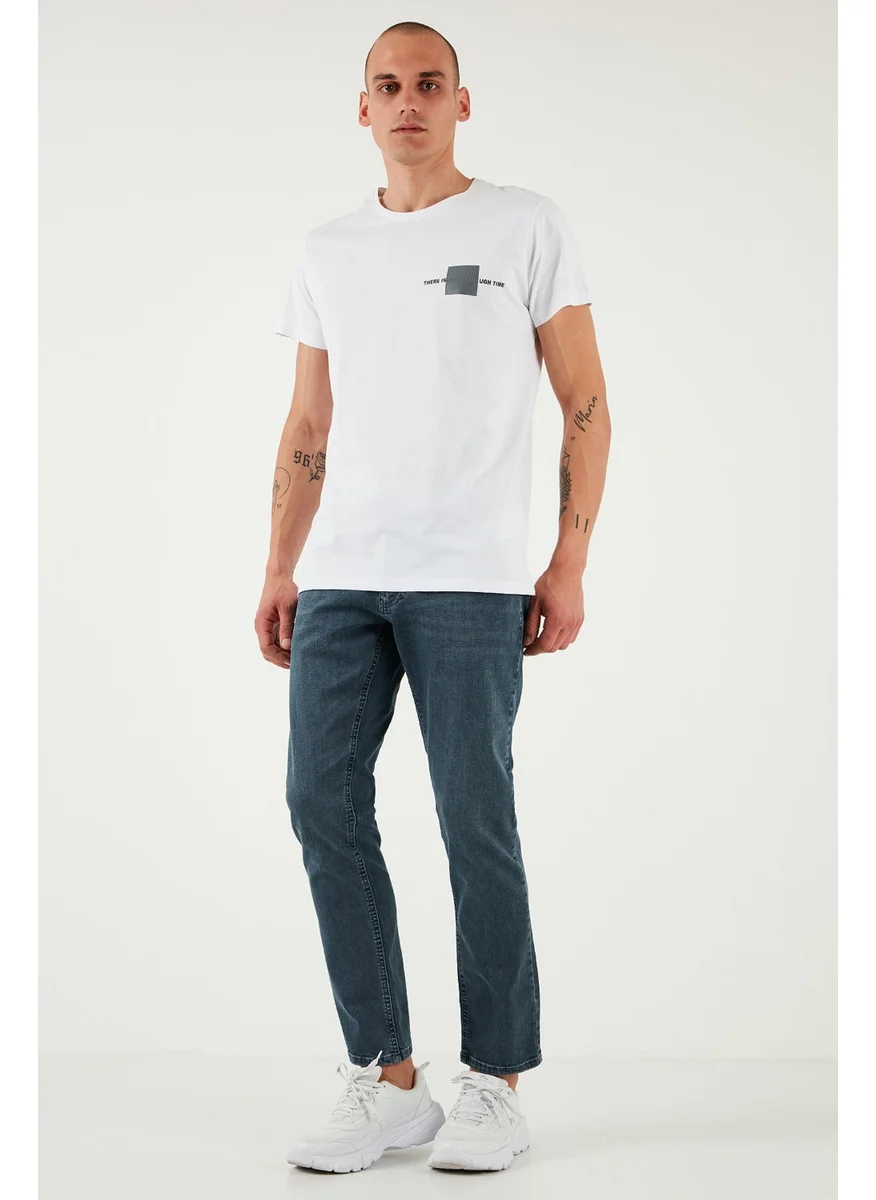 Buratti Stretch Cotton Regular Fit Normal Waist Straight Leg Jeans Men's Jeans 2201S73PARMA