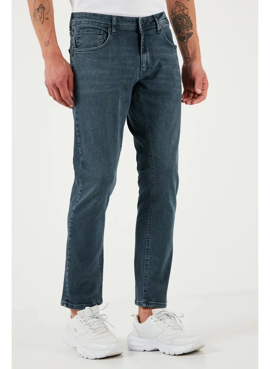 Buratti Stretch Cotton Regular Fit Normal Waist Straight Leg Jeans Men's Jeans 2201S73PARMA
