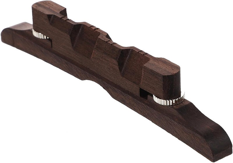 Kisangel Rosewood Mandolin Bridge Replacement Wooden String Bridge Accessory for Mandolin Instruments Easy to Install and Enhance Tone Quality Random Color - Image 1