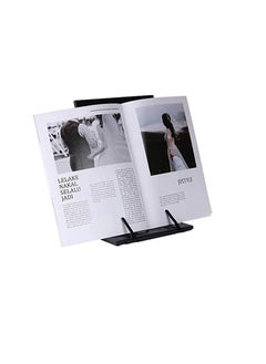 Generic Metal Adjustable Desktop Reading Stand / Copy Holder -Free Metal Writing Desk Book Holder, Suitable for Books, Documents, and Paper Draft Reading, Black Color  - Image 2