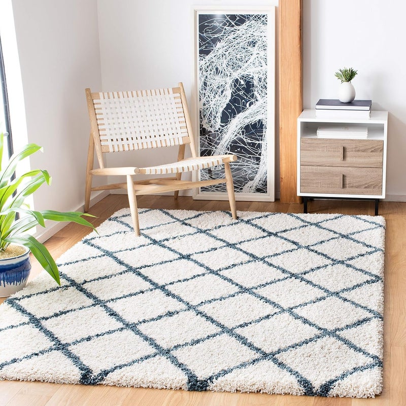 YAZLYN COLLECTION YAZLYN COLLECTION Modern Carpets for Home Premium Shaggy Fur AntiSkid Rugs Runners for Bedroom Living Room and Office Soft Luxurious Design 03 5x7 Feet