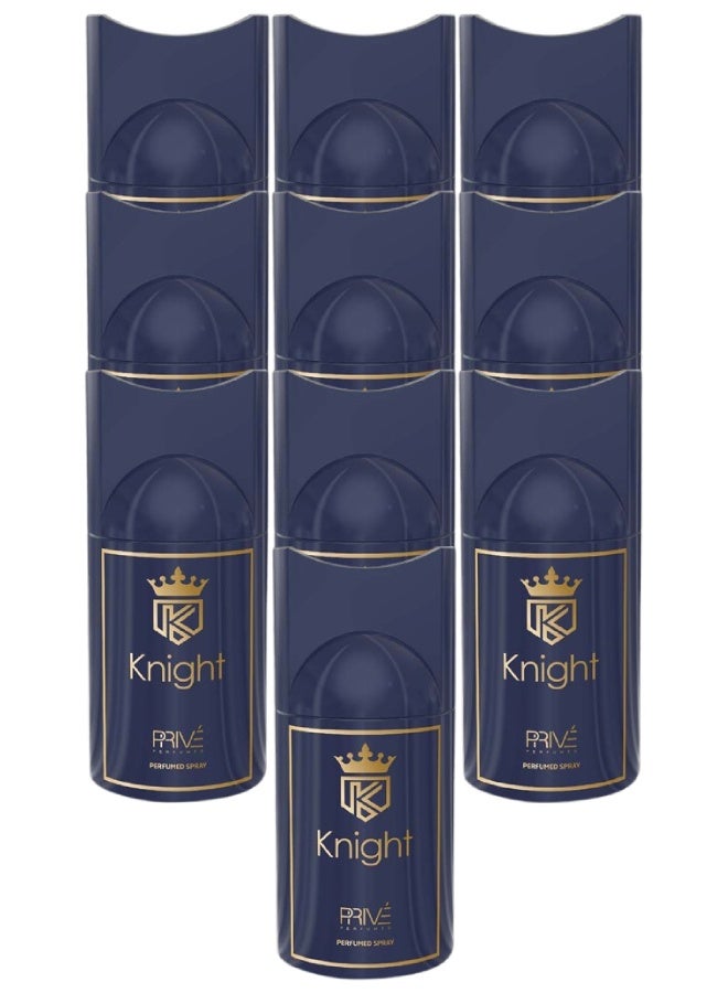 PRIVE 10 Pieces Knight Body Spray 250ML  - Image 1