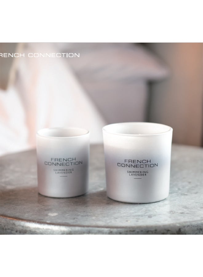 French Connection شمعة في جرة معطرة باللافندر - 200 جرام، 1 فتيلة مع غطاء خشبي | مدة الاحتراق - 37 ساعة | مجموعة أومبري | مثالية للهدايا، ديكور المنزل، الحفلات وعطر الغرف | مثالية لديكور غرفة المعيشة والمكتب - Image 3