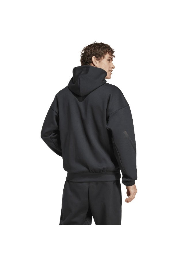 Adidas M Z.N.E. Fz Black Training Track Tops For Men XS  - Image 4