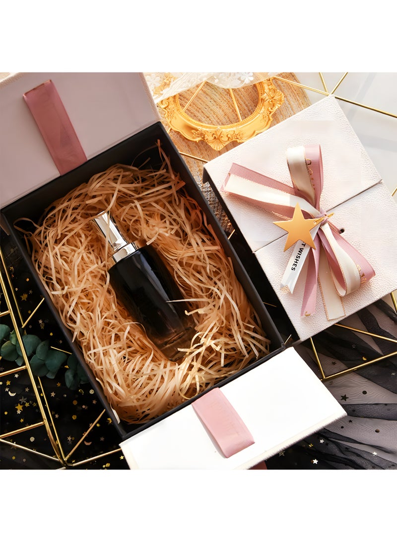 Chillspace Luxury Gift Box 21x15x9cm with Premium Accessories (Ribbon, Raffia Grass) - Elegant Luxury Gift Box for Birthday, Wedding, Anniversary, Festival Celebrations Gift Packing - Image 4