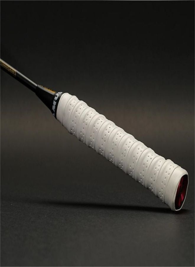 Ocean Tennis Badminton Racket Grip, Anti Slip Perforated Super Absorbent Fishing Overgrip for Pickleball Racquet Handle Grip   White（1pcs） - Image 1