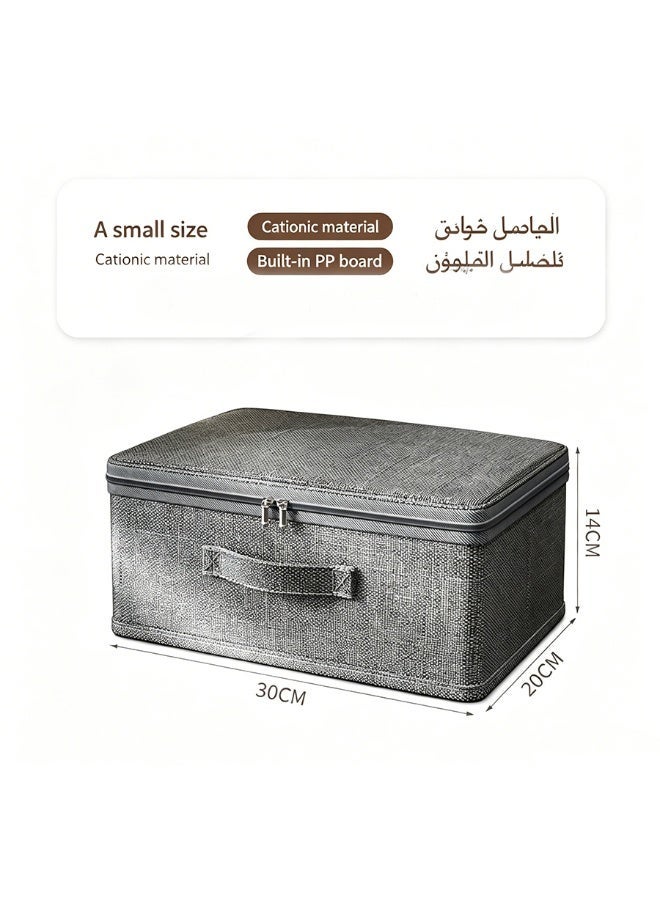جاك سيركل صندوق تخزين ملابس قابل للطي، قطعة واحدة أو قطعتين أو ثلاث قطع، صندوق تخزين يُوضع تحت السرير، صندوق تخزين قابل للطي بمقابض، صندوق تخزين للخزانة بسعة كبيرة، لتنظيم الملابس، والألعاب، والكتب. - Image 2
