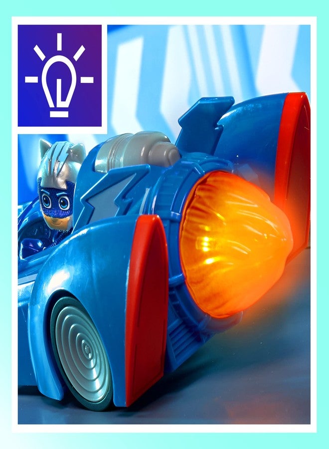 PJMASKS PJ Masks Power Heroes Cat Racer, Toy Car with Lights and Sounds, Preschool Toys for Boys and Girls 3 Years and Up - Image 4