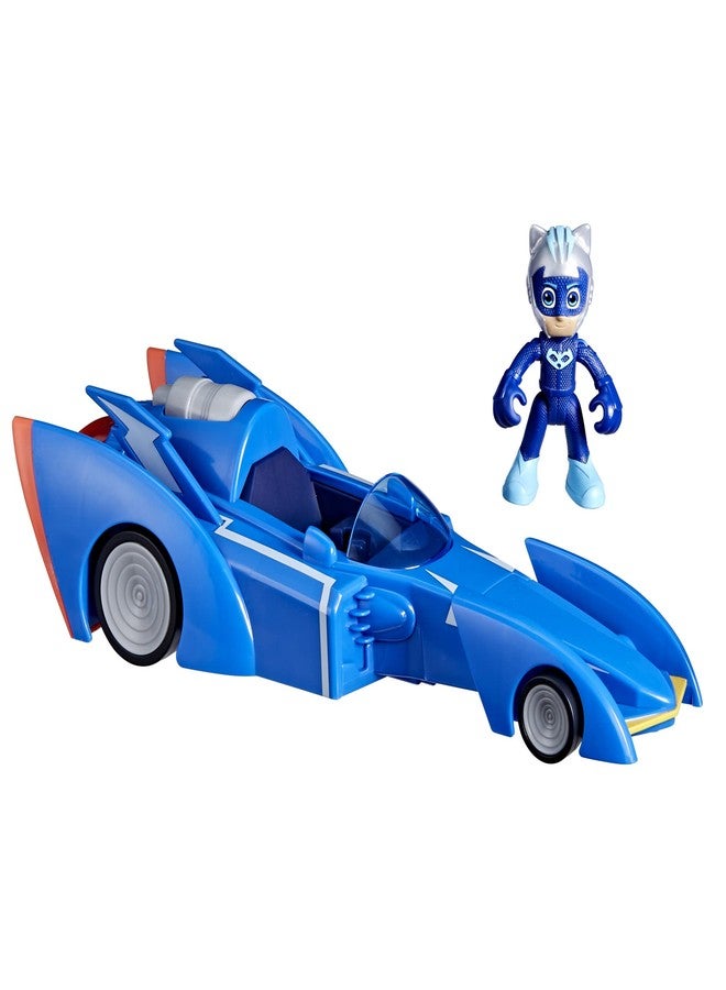PJMASKS PJ Masks Power Heroes Cat Racer, Toy Car with Lights and Sounds, Preschool Toys for Boys and Girls 3 Years and Up - Image 1
