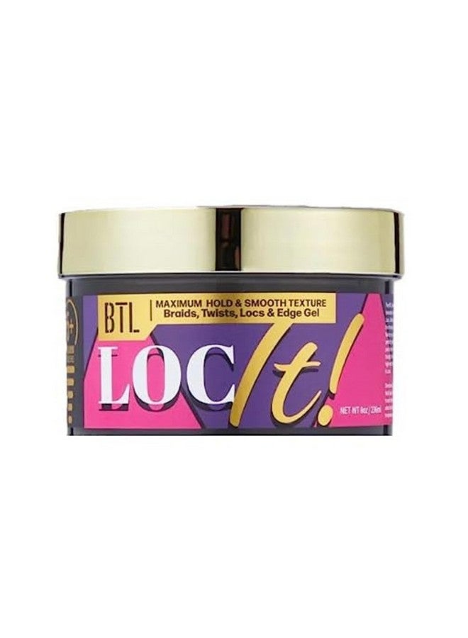 BTL Tl Loc It! Multiuse Hair Styling Gel Strong Hold Shine Enhancing Residuefree Formula For Braids Twists Locs Edges Perfect For Natural Hair & Extensions Allday Sleek Styling 8 Oz - Image 1