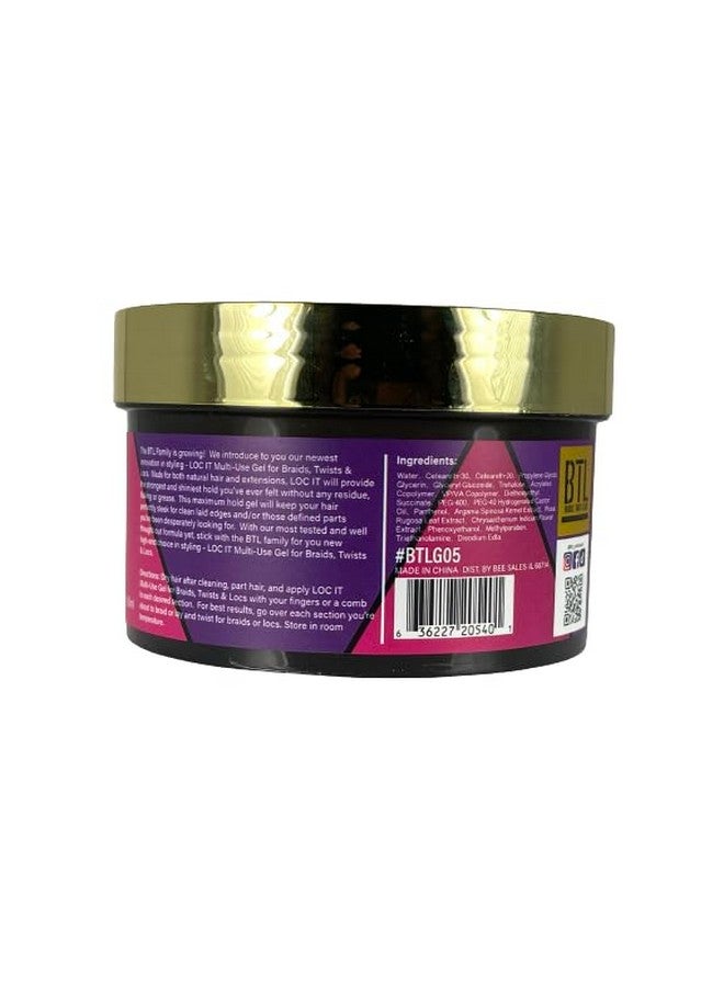 BTL Tl Loc It! Multiuse Hair Styling Gel Strong Hold Shine Enhancing Residuefree Formula For Braids Twists Locs Edges Perfect For Natural Hair & Extensions Allday Sleek Styling 8 Oz - Image 3