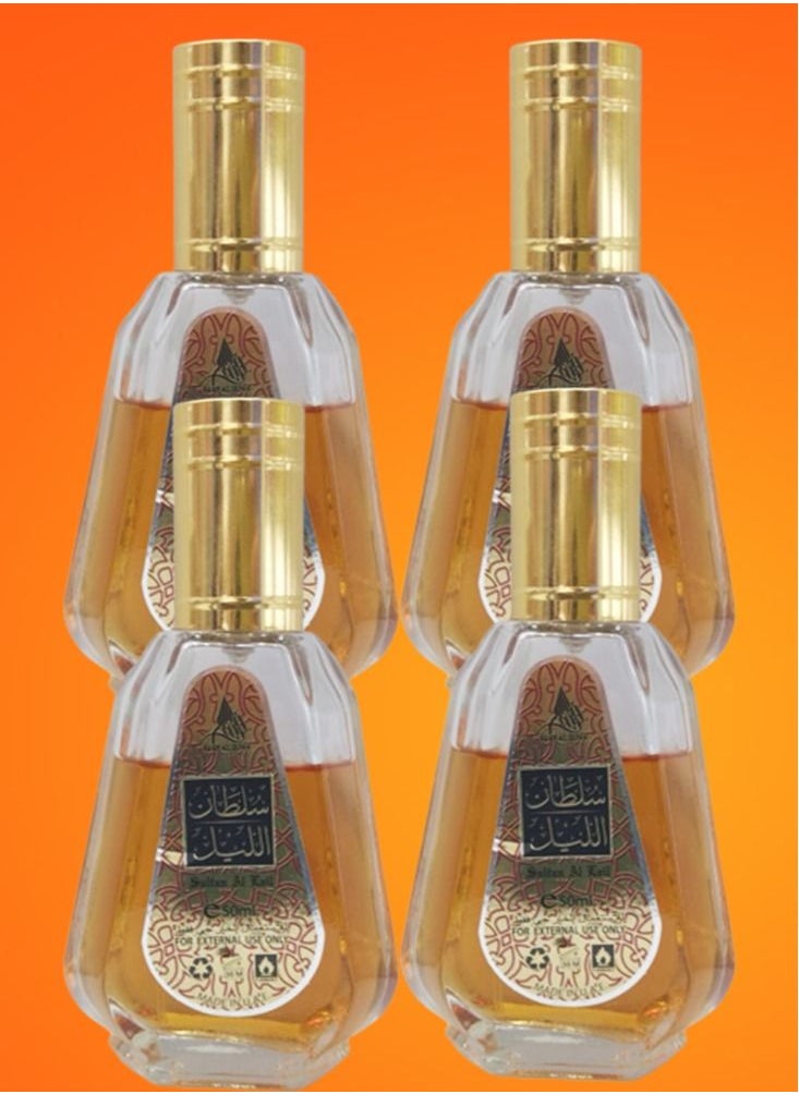 Sultan 4 Pieces Sultan Al Lail Perfume EDP 50ML 