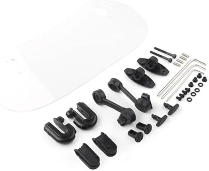 Wivplex Adjustable Clip-On Motorcycle Windshield Extension - Image 2