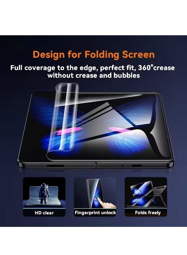 MIGOFAST Screen Protector Film for Samsung Galaxy Z Fold 6 Clear Self Healing Unbreakable Hydrogel Soft Film Anti-Scratch [Not Tempered Glass - Image 3