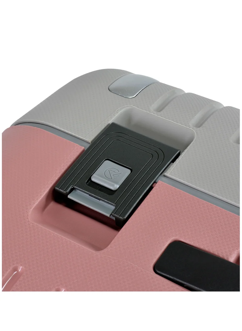 eminent Vertica Hard Case Trolley Luggage Set of 2 Polypropylene Lightweight 4 Quiet Double Spinner Wheels With TSA Lock B0006M GrayPink
