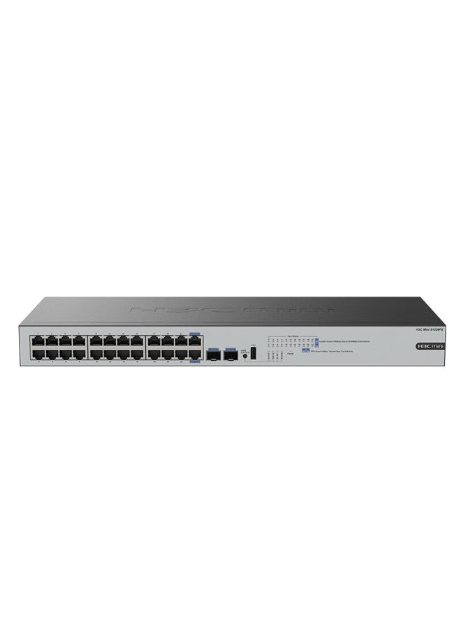 H3c 24-port Gigabit Switch With 1 Multimode 10g Optical Module, Enterprise-level Unmanaged Network Splitter, Rack-mount, 24-port Gigabit Ethernet + 2 10g Uplink Optical Ports - Image 2