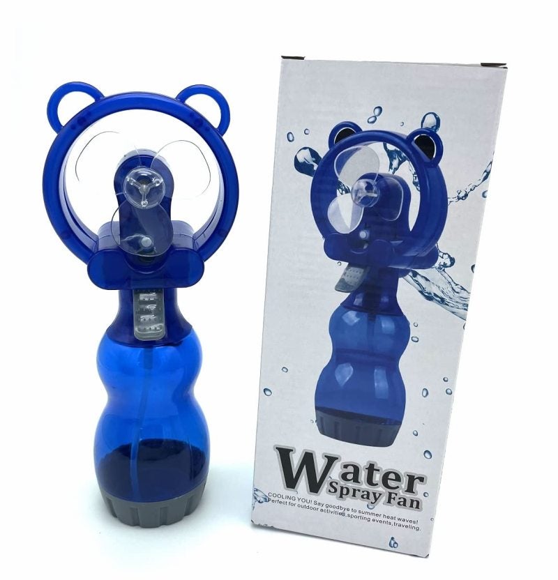 Handheld Misting Fan 95x70x265mm PVC Portable Battery Powered - Water Spray Cooling With 300ml Capacity For Outdoor Travel Blue Green Yellow - Image 5