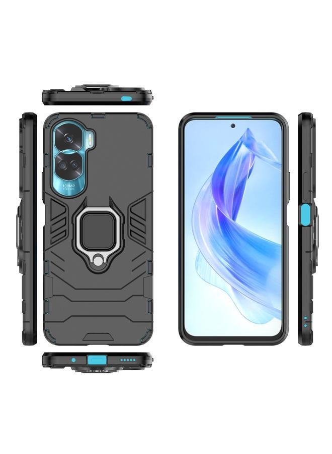 اس-توب جراب لهاتف Honor 90 Lite / X50i 5G مزود بحلقة مغناطيسية من الكمبيوتر الشخصي + جراب هاتف TPU - Image 3