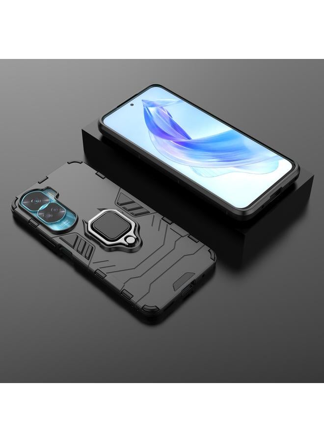 اس-توب جراب لهاتف Honor 90 Lite / X50i 5G مزود بحلقة مغناطيسية من الكمبيوتر الشخصي + جراب هاتف TPU - Image 2