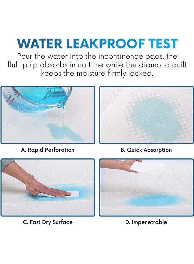 Generic Super Absorbency Disposable Underpads, Leakproof Quick Drying Disposable Pads for Baby, Puppy and Adults, Disposable Changing Pads for Baby, Disposable Diaper Changing Pads , Soft Breathable Waterpr  - Image 3