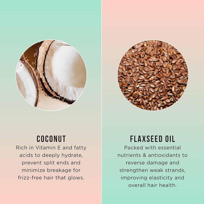 Hask Coconut Nourishing Shampoo And Conditioner Combo For All Hair Types - Shampoo And Conditioner For Strong And Healthy Hair - Image 1