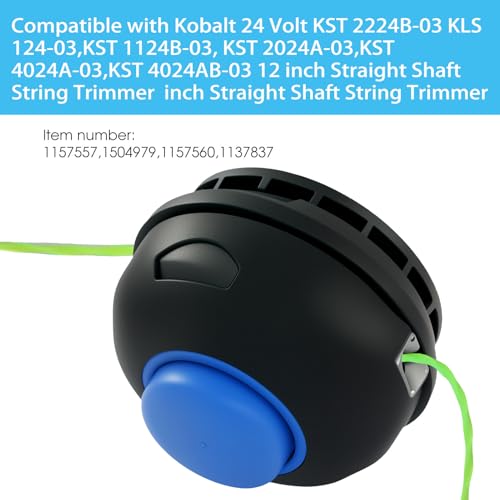 Thten KST 2224B03 KLS 12403 Trimmer Head Compatible with Kobalt 24 Volt KST 1124B03 KST 2024A03KST 4024A03KST 4024AB03 12 inch Straight Shaft String Trimmer with 0080in Dual String line - Image 3