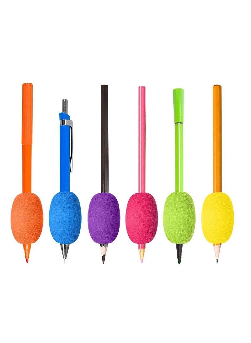 jaexest 12-Pack Colorful Ergonomic Pen Pencil Grips for Kids & Adults, Cushioned Handwriting Holders - Image 3