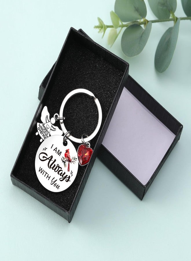 INCOK Cardinal Memorial Keychain Gifts, I Am Always With You Bereavement Condolences Keychains Sympathy Gift for Loss of Mother Father Son Daught Wife Husband Friend Merry Christmas - Image 4